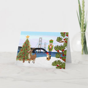 Mackinac Bridge Christmas Kaart