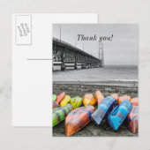 Mackinac Bridge en Canoo's Selecteer kleur Harteli Briefkaart (Voorkant / Achterkant)