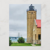 Mackinac Bridge en Lighthouse Briefkaart (Voorkant)