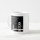 Mackinac Bridge Feiten Koffiemok (Voorkant links)