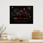 Mackinac Bridge Fireworks Poster (Keuken)