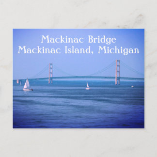 Mackinac Bridge Mackinac Island Michigan Briefkaart