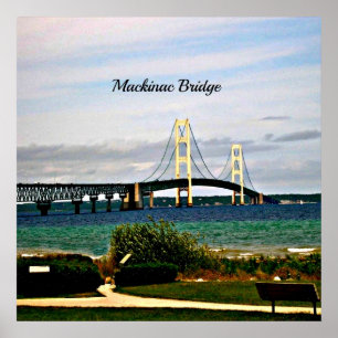Mackinac Bridge, Mackinac Island Poster