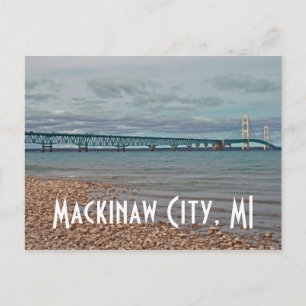 Mackinac Bridge Mackinaw City, carte postale MI
