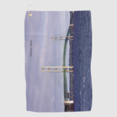 Mackinac Bridge Mackinaw City serviette de golf (Devant)