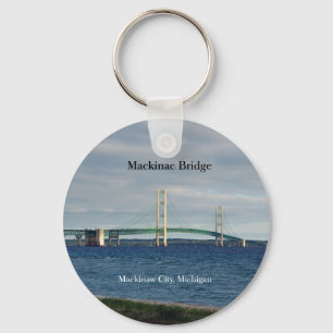 Mackinac Bridge Mackinaw City-sleutelketen Sleutelhanger