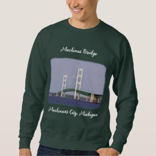 Mackinac Bridge Mackinaw shirt v2 wit opschrift