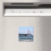 Mackinac Bridge Magnet Magneet (Insitu (Vaatwasser))