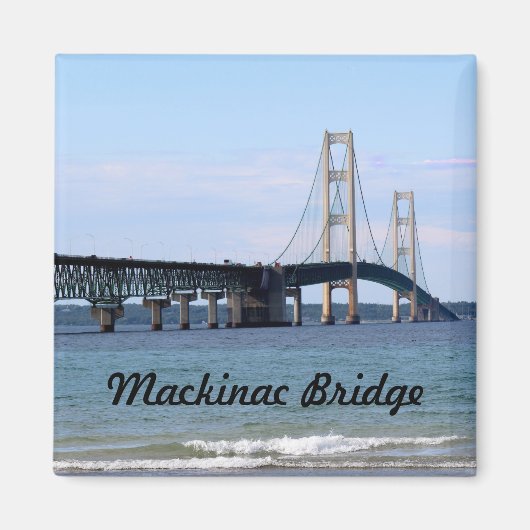 Mackinac Bridge Magnet Magneet (Voorkant)
