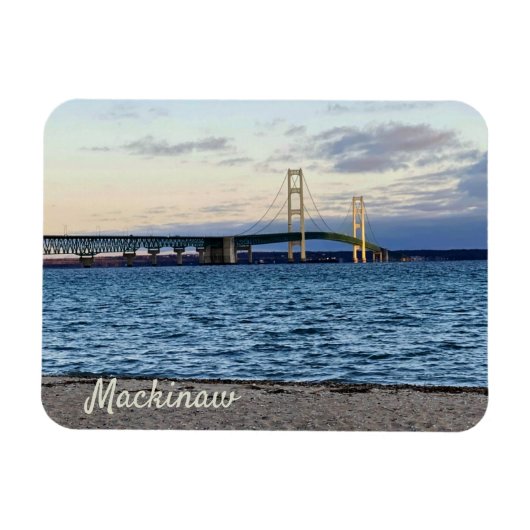 Mackinac Bridge Magnet Magneet (Horizontaal)
