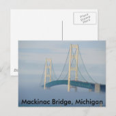 Mackinac Bridge, Michigan Briefkaart (Voorkant / Achterkant)