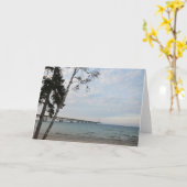 Mackinac Bridge, Michigan Kaart (Gele Bloem)