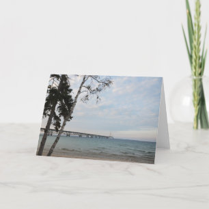 Mackinac Bridge, Michigan Kaart