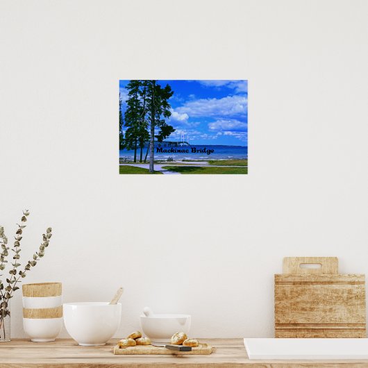 Mackinac Bridge Michigan Poster (Keuken)