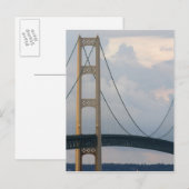 Mackinac Bridge, Michigan, VS Briefkaart (Voorkant / Achterkant)