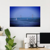 Mackinac Bridge Poster (Thuiskantoor)