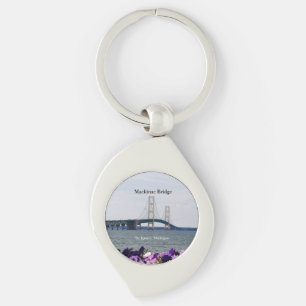Mackinac Bridge St. Ignace metalen sleutelhanger
