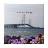 Mackinac Bridge St. Ignace spring tile Tegeltje (Voorkant)