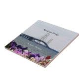 Mackinac Bridge St. Ignace spring tile Tegeltje (Zijkant)