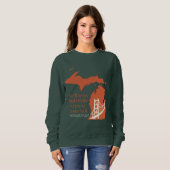 Mackinac Bridge Walk donker sweatshirt (Voorkant volledig)