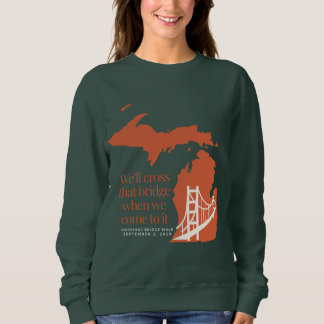 Mackinac Bridge Walk donker sweatshirt