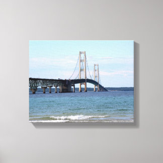 Mackinac Bridge Wrapped Canvas Afdruk