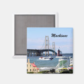 Mackinac City Magnet Magneet (Voorkant / Achterkant)