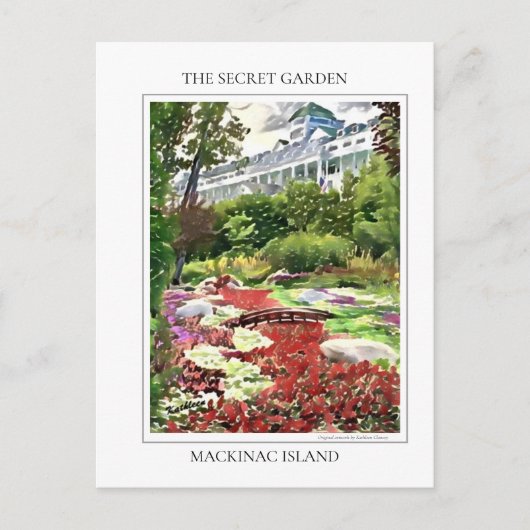 Mackinac het Geheime Briefkaart van de tuin (Voorkant)