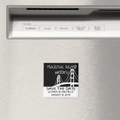 Mackinac Island Bruiloft Bewaar de datum Magneet (Insitu (Vaatwasser))