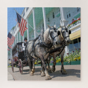 Mackinac Island Carriage Ride - 20x20 - 676 pc Legpuzzel