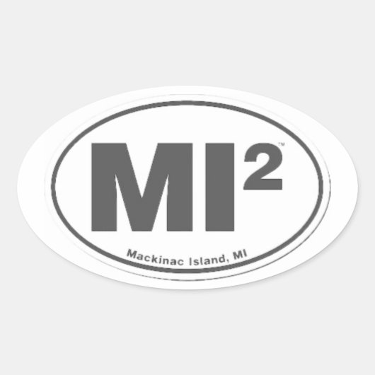 Mackinac Island Euro Sticker (Voorkant)