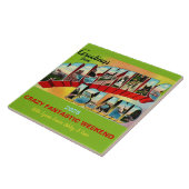 Mackinac Island-geheugen Tegeltje (Zijkant)