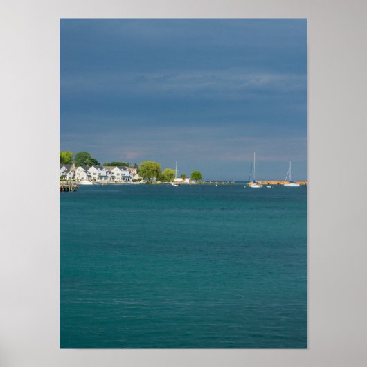 Mackinac Island Harbour Poster (Voorkant)