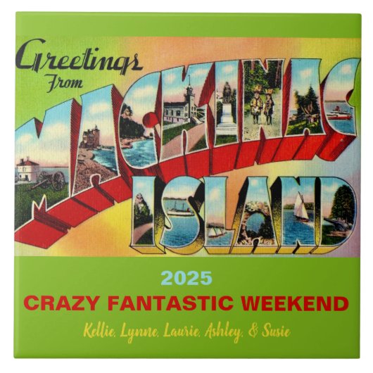 Mackinac Island Herinnering Tegeltje (Voorkant)