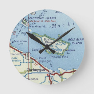 Mackinac Island  Map Ronde Klok