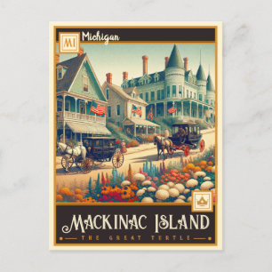 Mackinac Island, Michigan Briefkaart