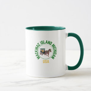 Mackinac Island Michigan Ville natale Café Mug