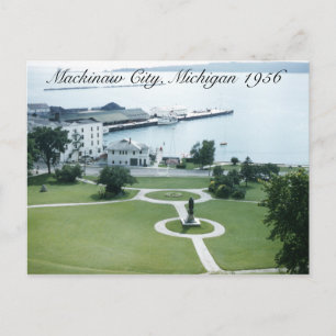 Mackinac Island Port 1956 Michigan, Verenigde Stat Briefkaart