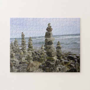 Mackinac Island Rock Cairn Collectie - 11x14 inch Legpuzzel