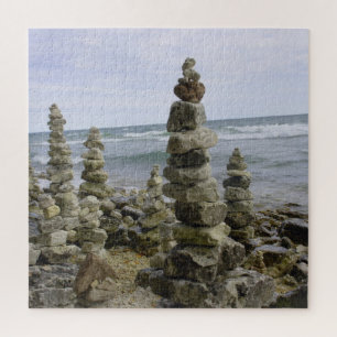 Mackinac Island Rock Cairn Collectie - 20x20 inch Legpuzzel