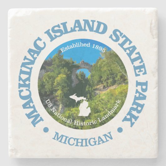 Mackinac Island SP Stenen Onderzetter (Voorkant)