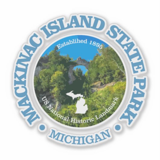 Mackinac Island SP Sticker (Voorkant)