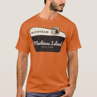 Mackinac Island State Park Michigan Welkomstbord T-shirt