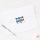 Mackinac-licentie Ronde Sticker (Envelop)