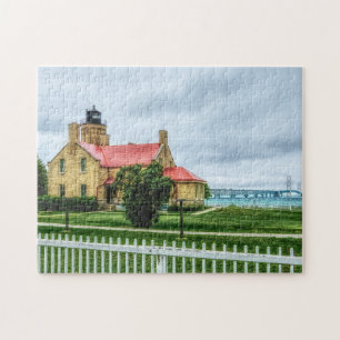 Mackinac Light and Bridge Legpuzzel