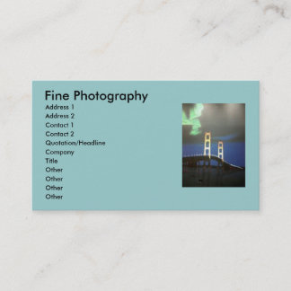Mackinaw Bridge Business Cards Visitekaartje