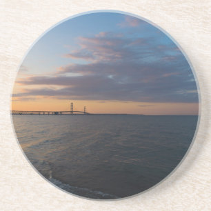 Mackinaw City Dusk Zandsteen Onderzetter
