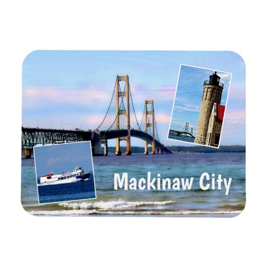 Mackinaw City Magnet Magneet (Horizontaal)