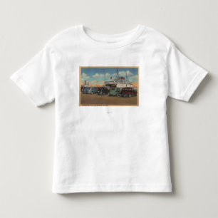 Mackinaw City, MI - Uitzicht van MI State Ferry Do Kinder Shirts