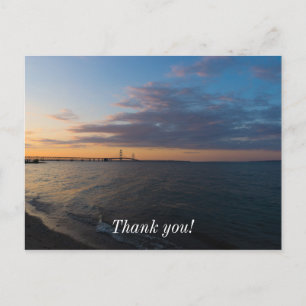 Mackinaw City Schemering Briefkaart